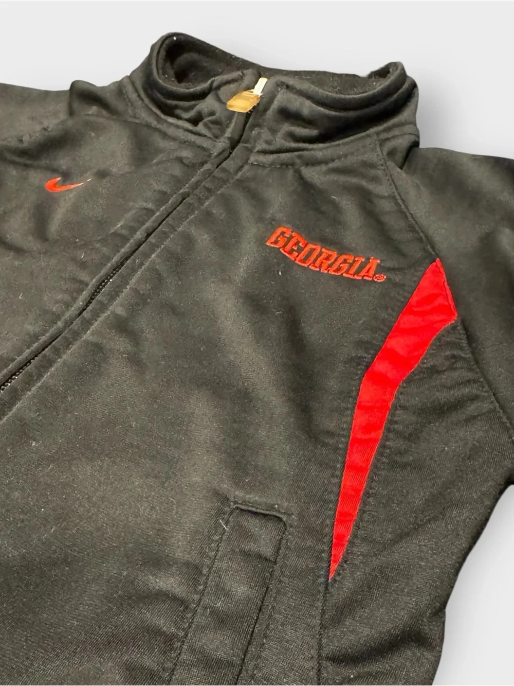 Nike Georgia Bulldogs Track Jacket 24M Black Red Full Zip UGA Toddler